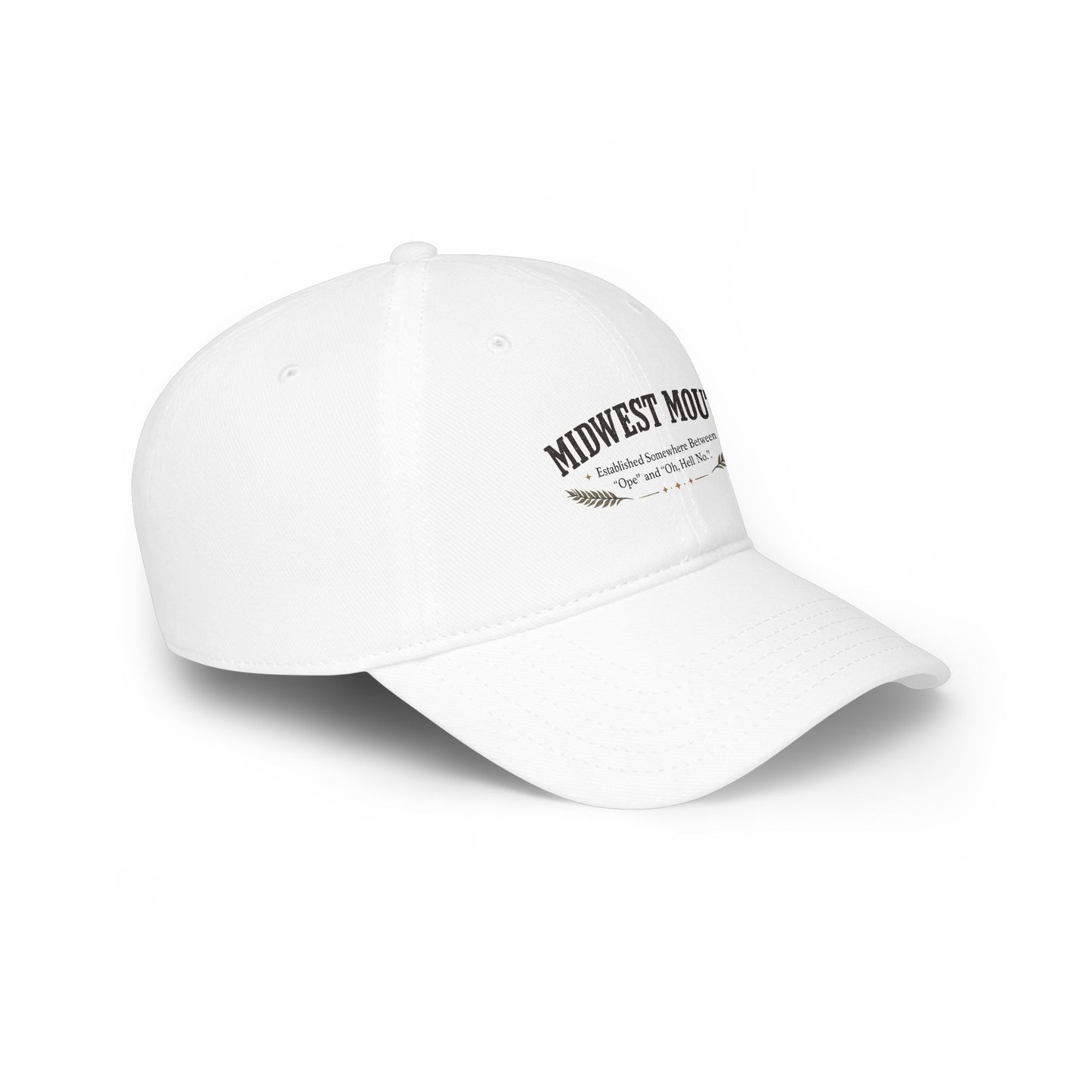 Midwest Mouth Low Profile Baseball Cap — 'Midwest Mouth' Vintage Logo Hat