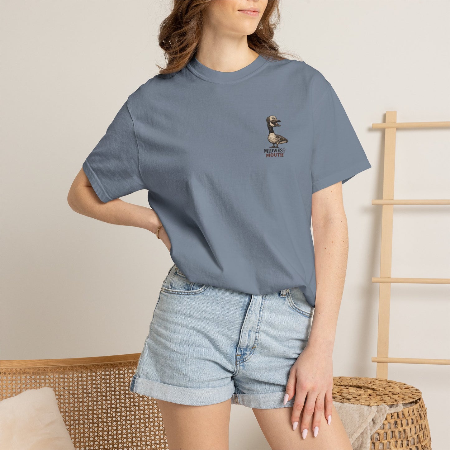 Vintage Farm Truck T-Shirt — Rustic Pickup & Grain Silo Design