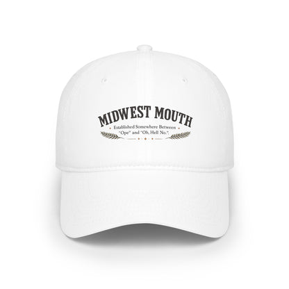 Midwest Mouth Low Profile Baseball Cap — 'Midwest Mouth' Vintage Logo Hat