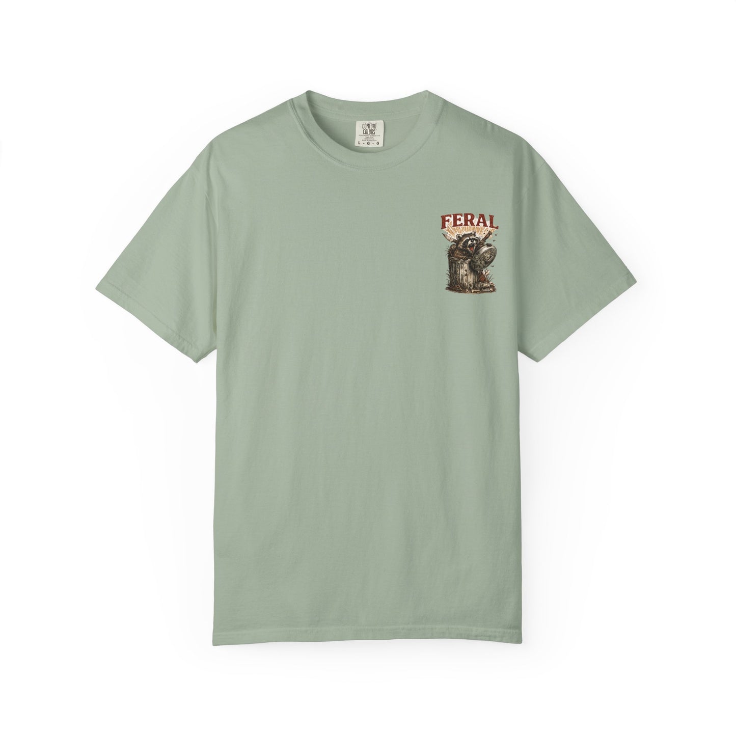 Feral Raccoon Graphic Tee – “I Say ‘Fuck’ a Lot” Vintage-Style T-Shirt