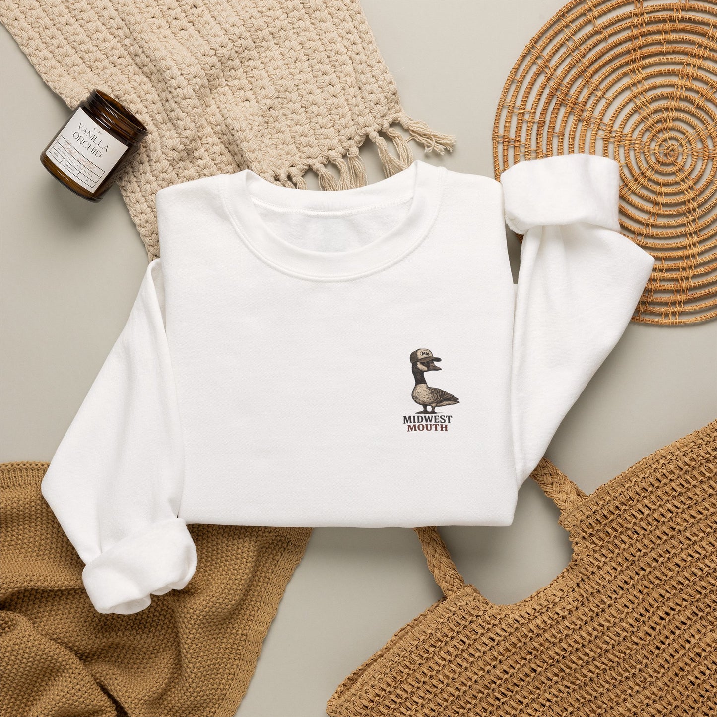 Midwest Mouth Crewneck Sweatshirt – Retro Midwest Logo Pullover