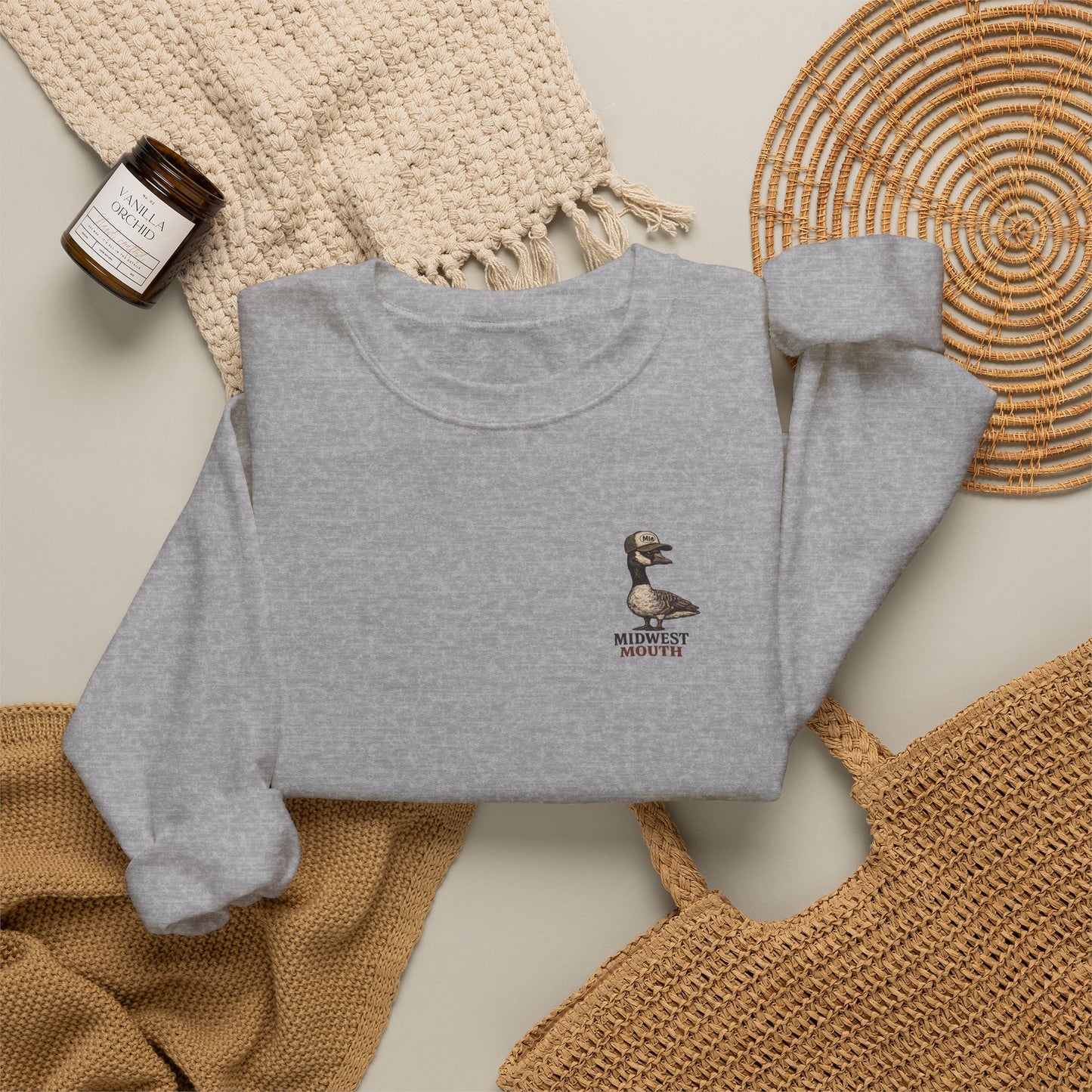 Midwest Mouth Crewneck Sweatshirt – Retro Midwest Logo Pullover