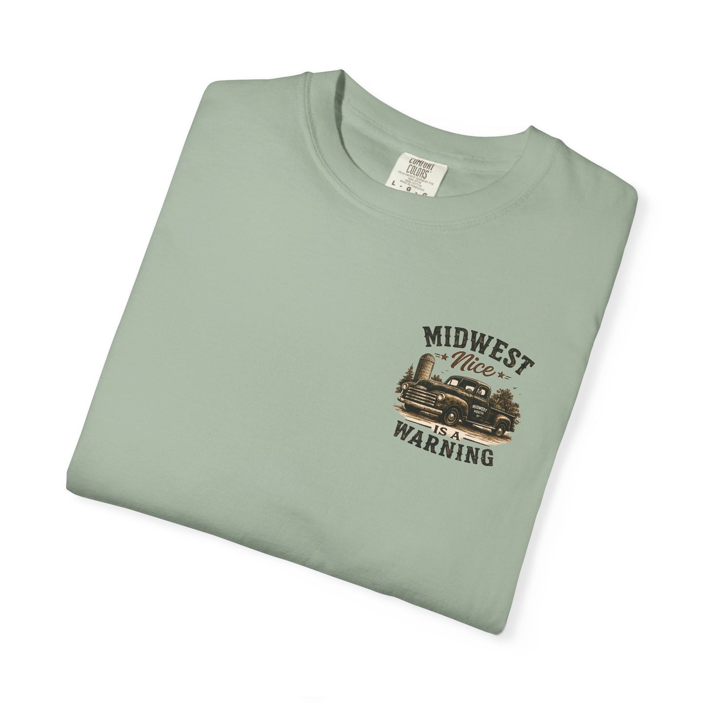 Midwest Nice T-Shirt - "Midwest Nice: Sweet as Pie" Retro Cabin Graphic Tee