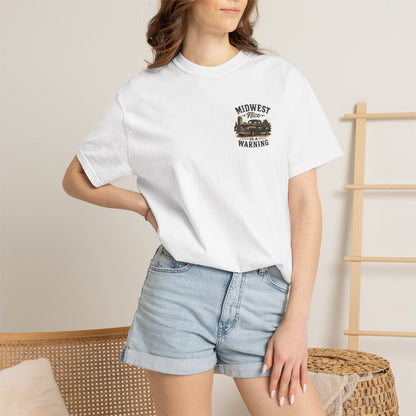 Midwest Nice T-Shirt - "Midwest Nice: Sweet as Pie" Retro Cabin Graphic Tee