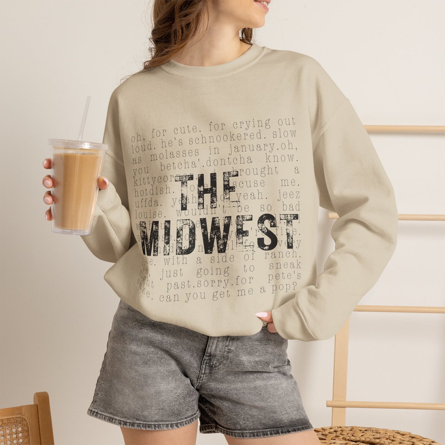 Midwest Distressed Crewneck Sweatshirt