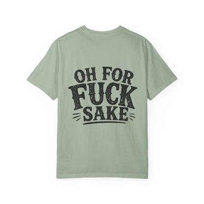 Graphic T-Shirt — "I'm Trying" Raccoon Front & "Oh For F***'s Sake" Back