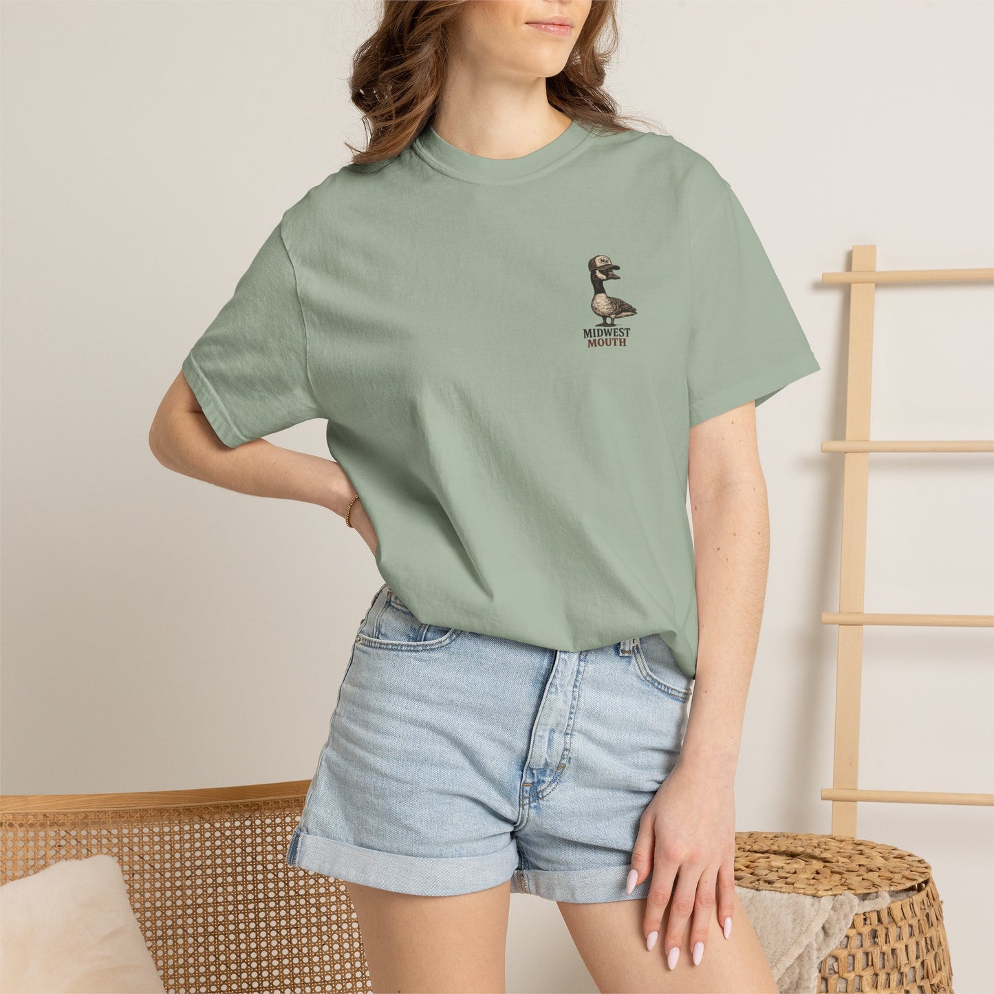 Vintage Farm Truck T-Shirt — Rustic Pickup & Grain Silo Design
