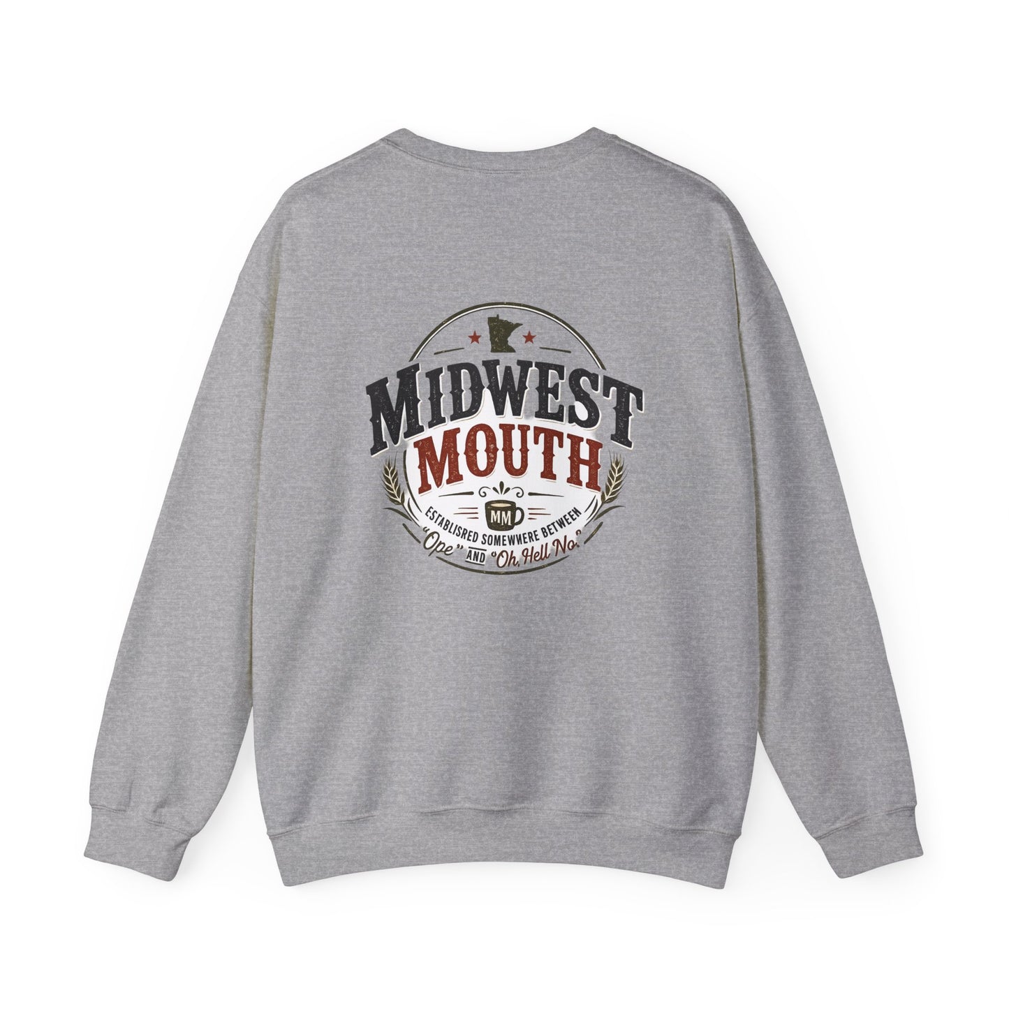 Midwest Mouth Crewneck Sweatshirt – Retro Midwest Logo Pullover