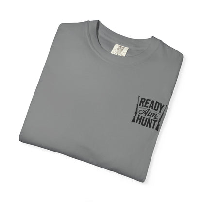 Deer Hunting Season T-Shirt — "Ready, Aim, Hunt" Graphic Shirt