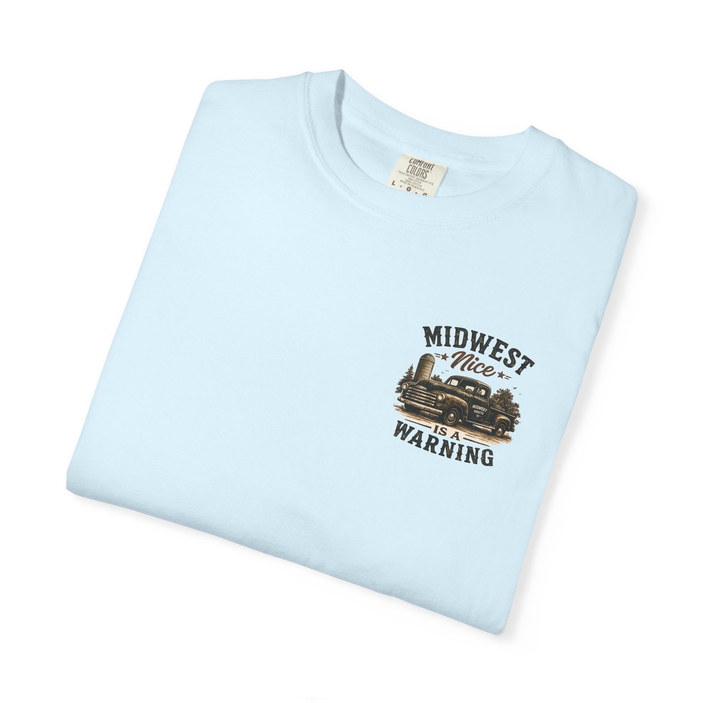 Midwest Nice T-Shirt - "Midwest Nice: Sweet as Pie" Retro Cabin Graphic Tee