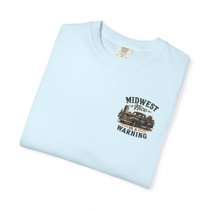 Midwest Nice T-Shirt - "Midwest Nice: Sweet as Pie" Retro Cabin Graphic Tee
