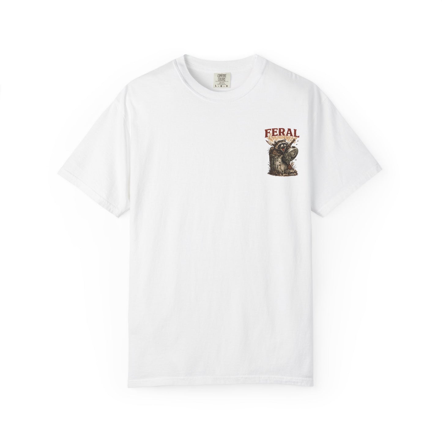 Feral Raccoon Graphic Tee – “I Say ‘Fuck’ a Lot” Vintage-Style T-Shirt