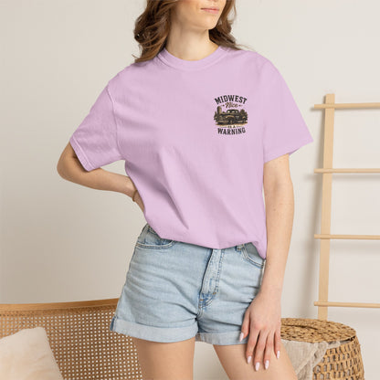 Midwest Nice T-Shirt - "Midwest Nice: Sweet as Pie" Retro Cabin Graphic Tee